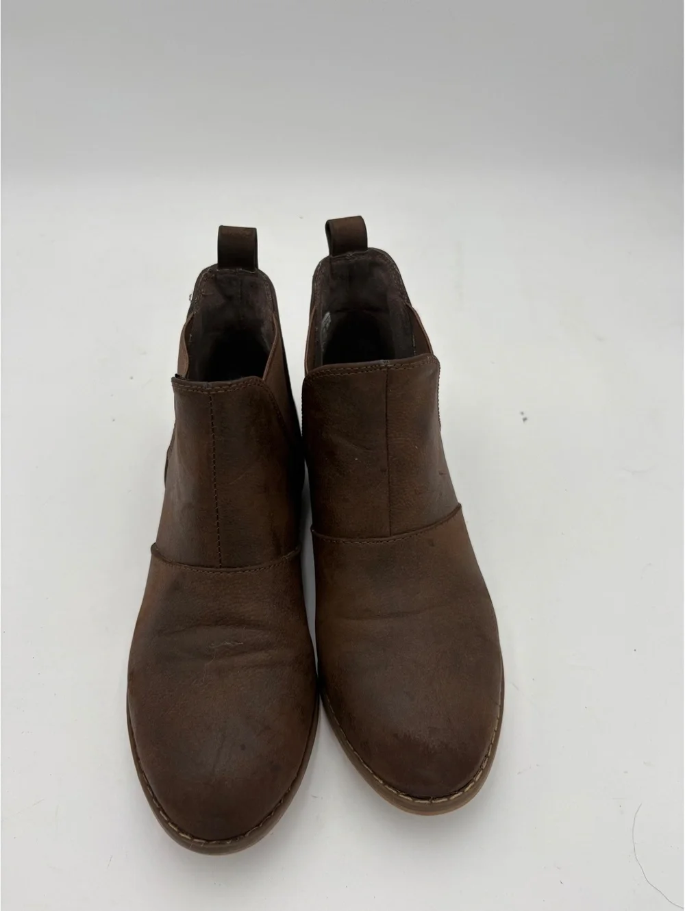 Rocket Dog Maylon Woman’s Size 7 Brown Ankle Boots with Elastic Side Panels